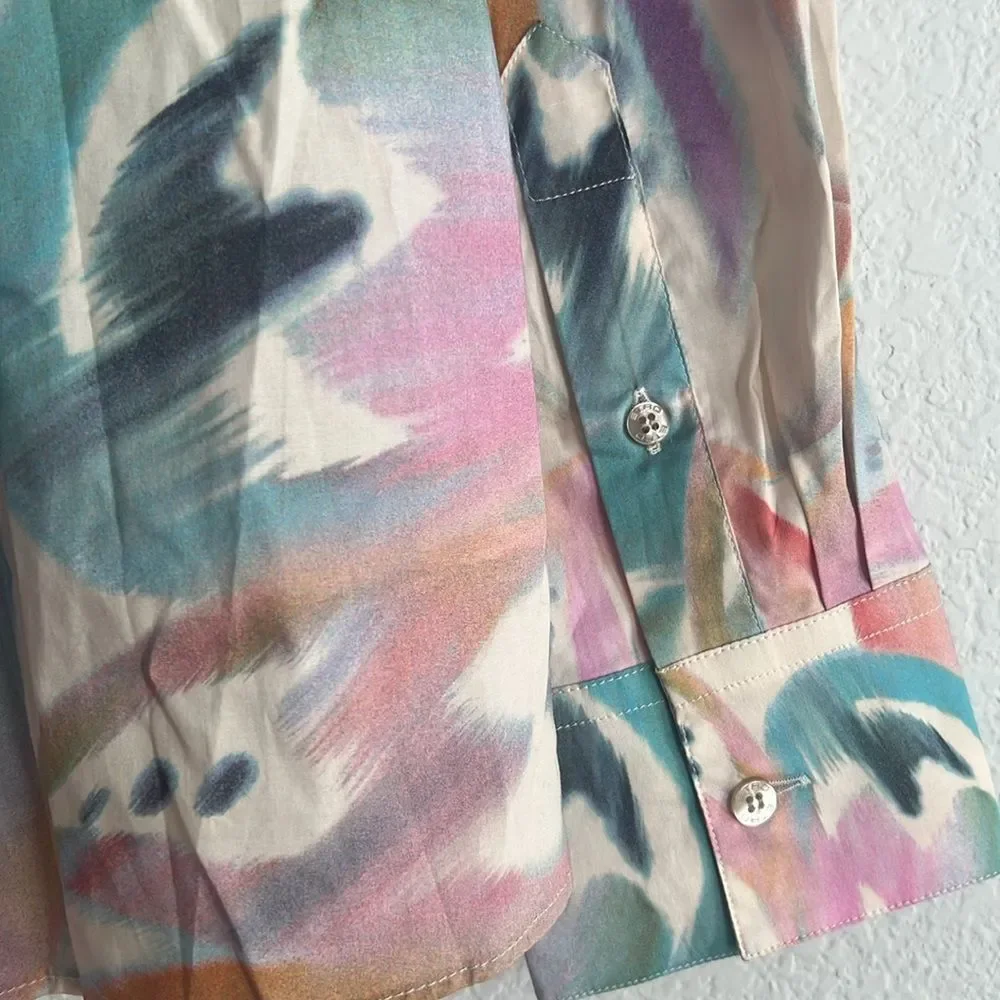 ETRO Milano Printed Button Front Shirt, NWT, Size 46 - Picture 11 of 15